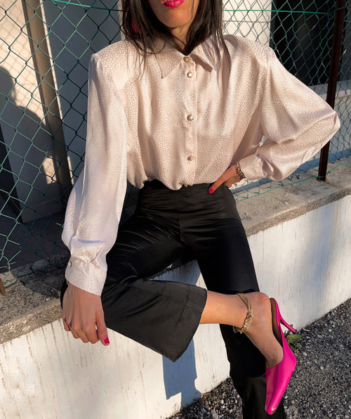 100% JACQUARD SILK SHIRT