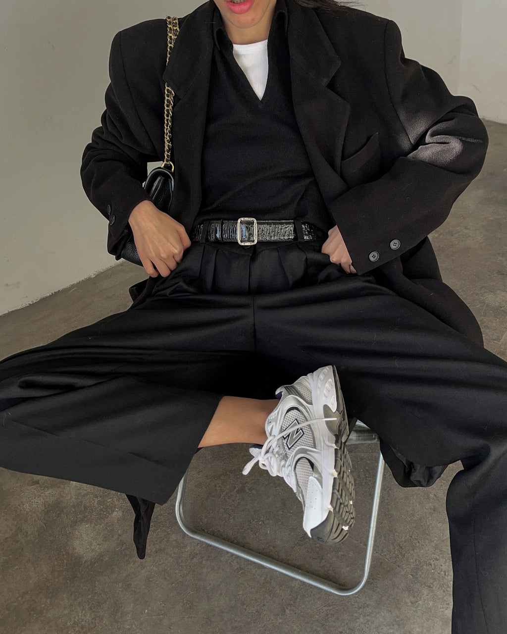 Pantalone nero wool