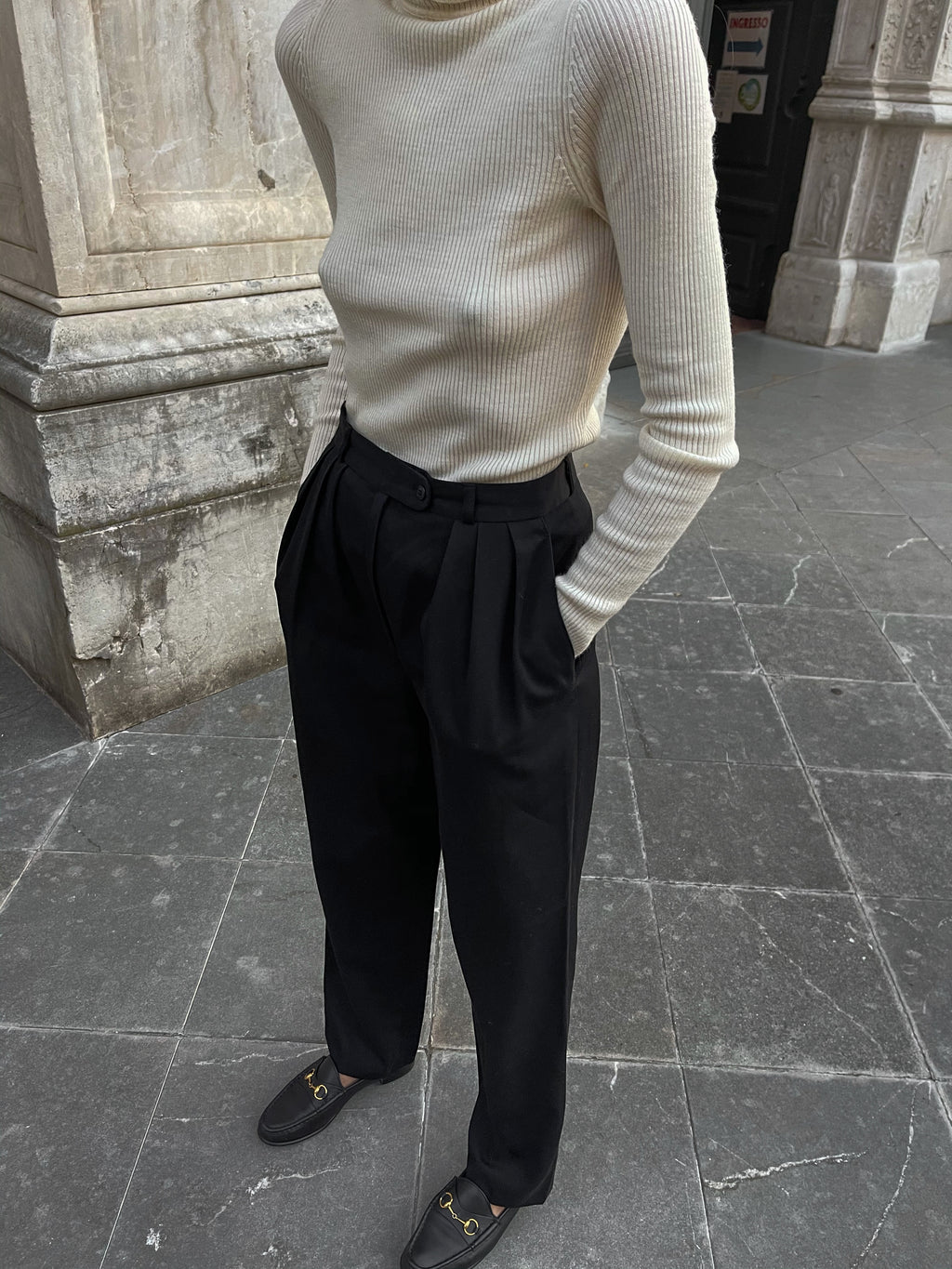 Pantaloni Lana blend tg piccola
