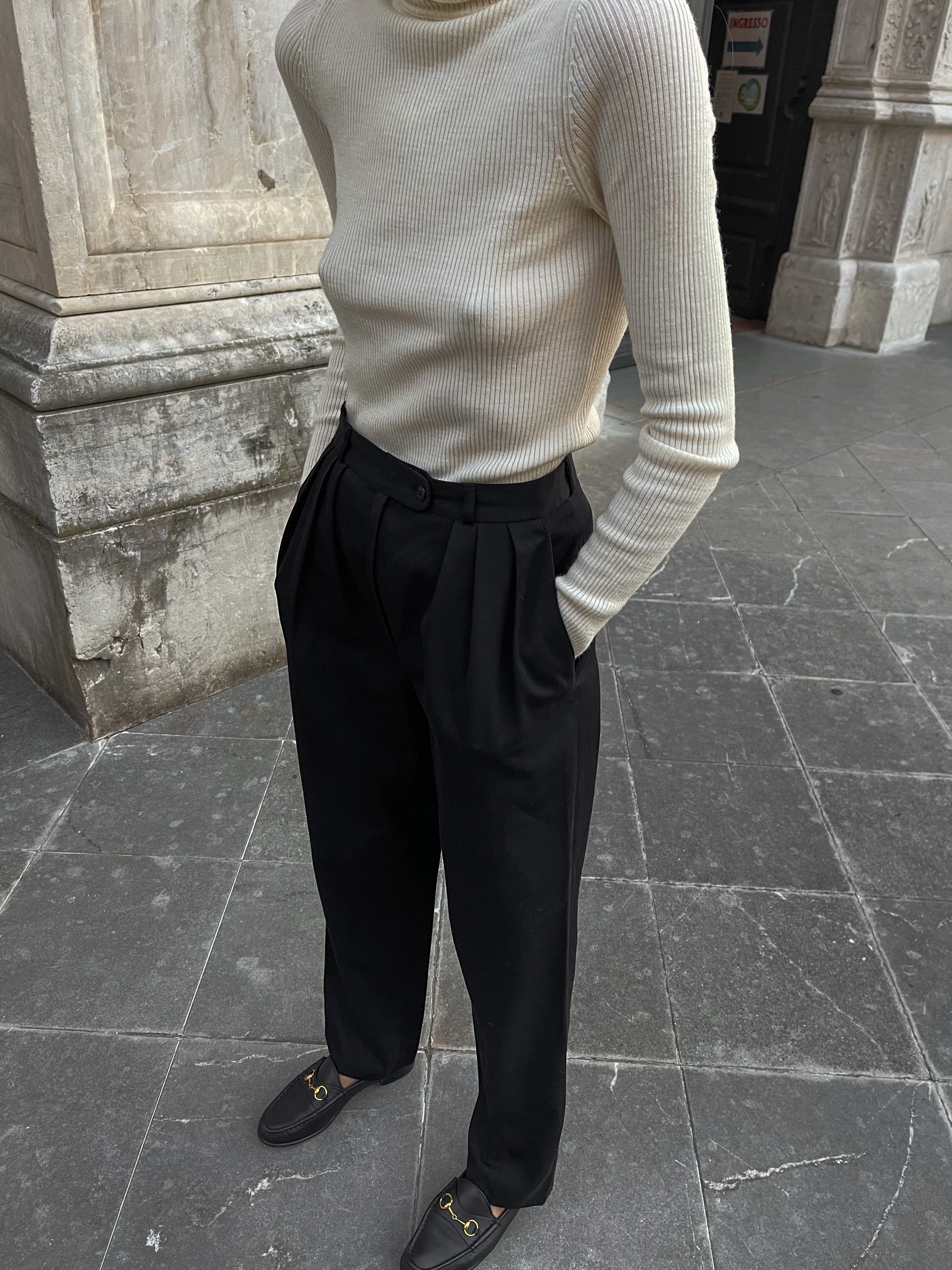 Pantaloni Lana blend tg piccola