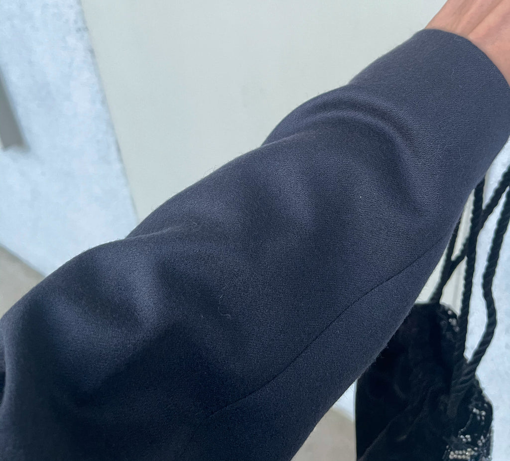 Blue wool blazer