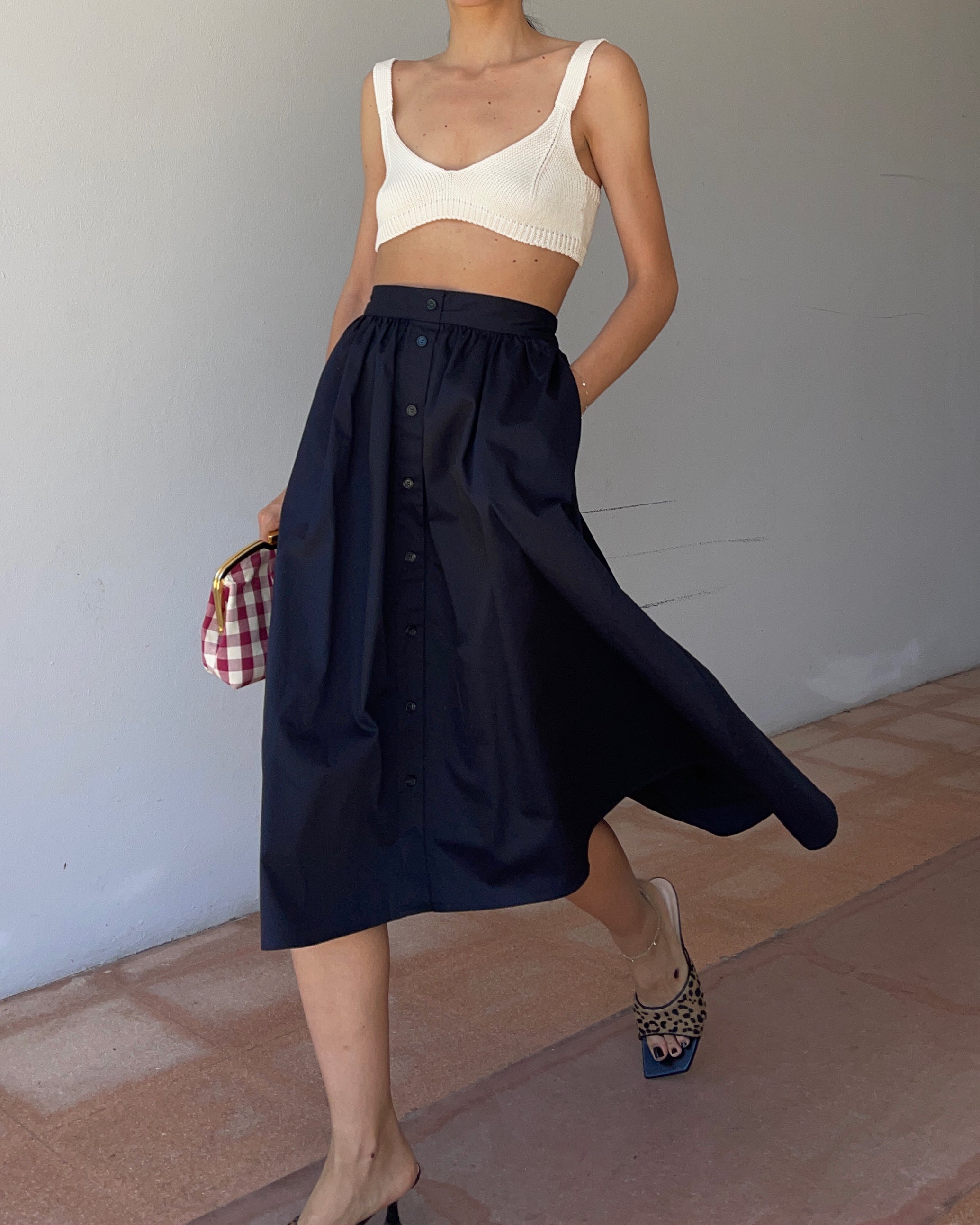 Blue skirt