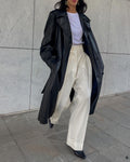 Black Leather trench