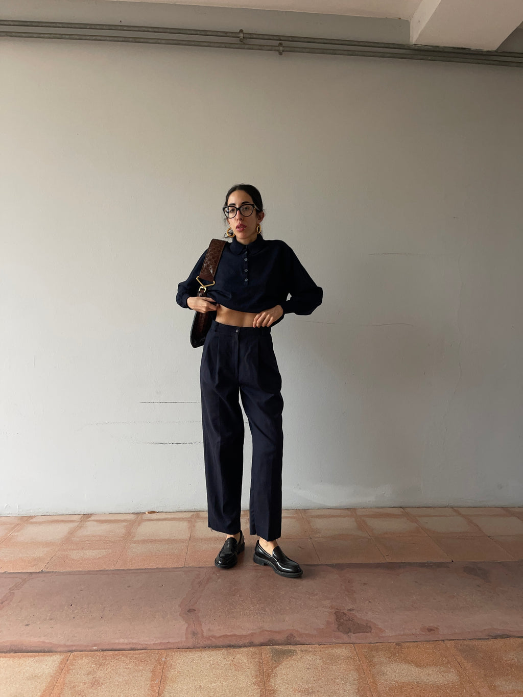 100 wool Blue pants