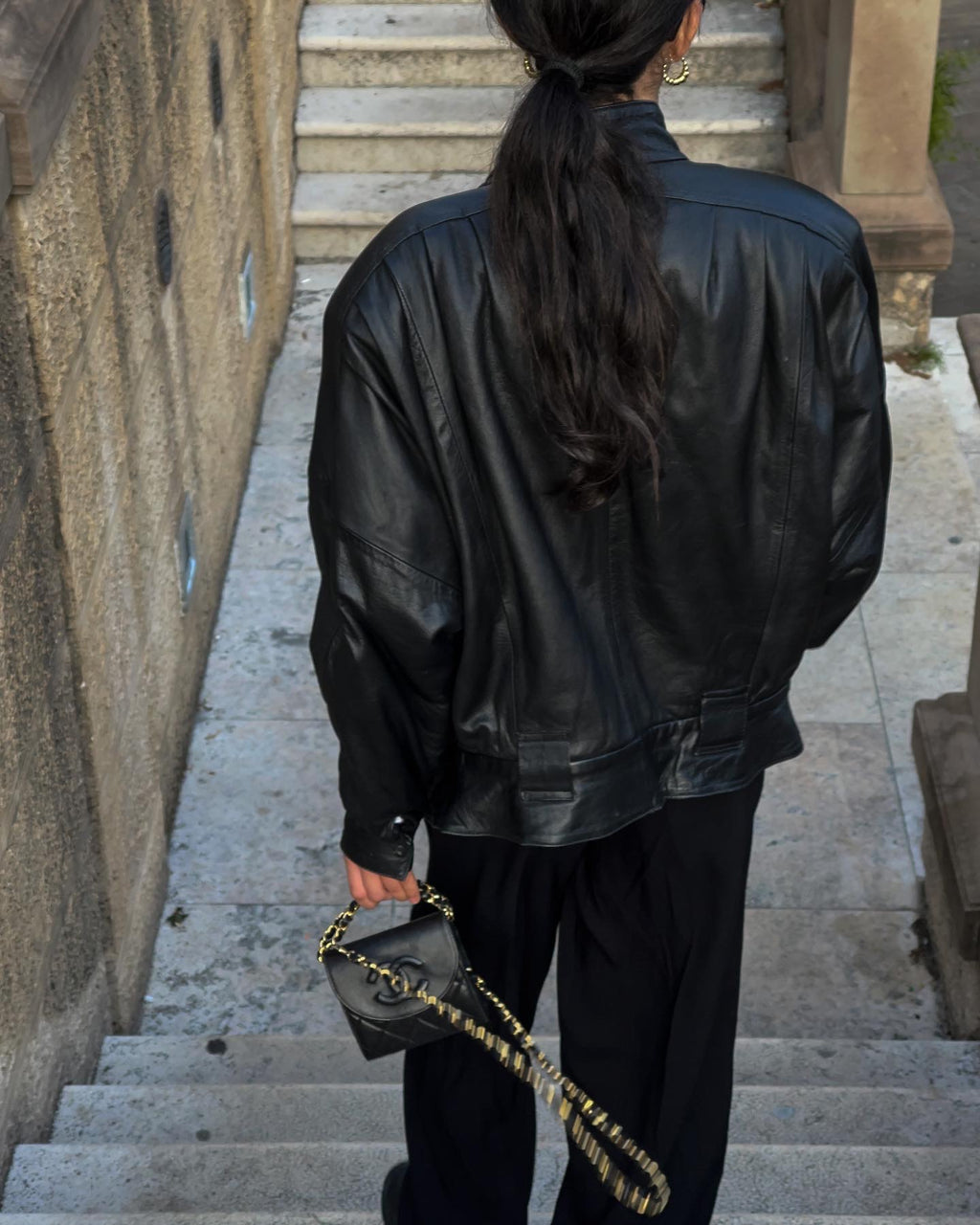 Nappa black bomber