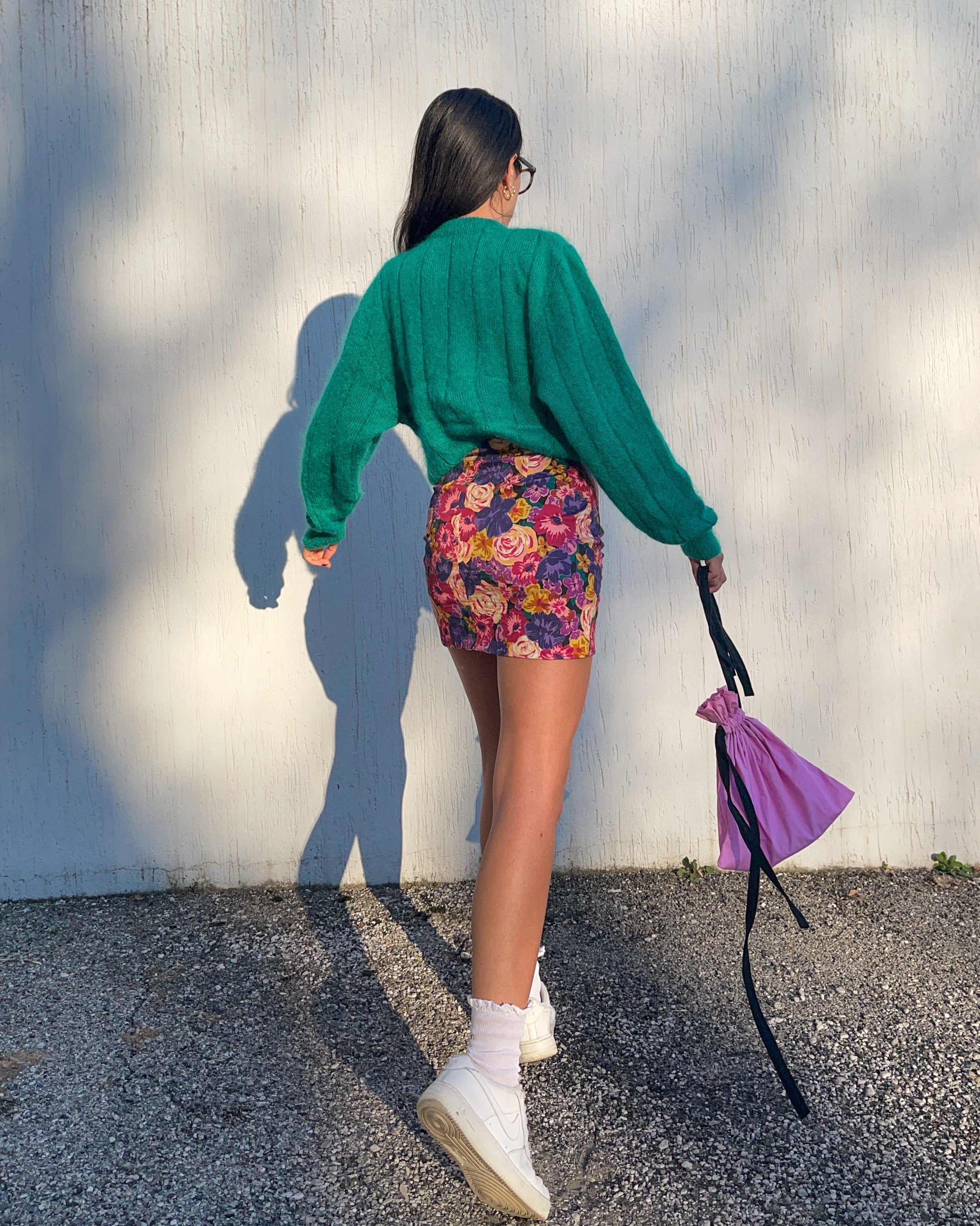 Green mohair cardigan