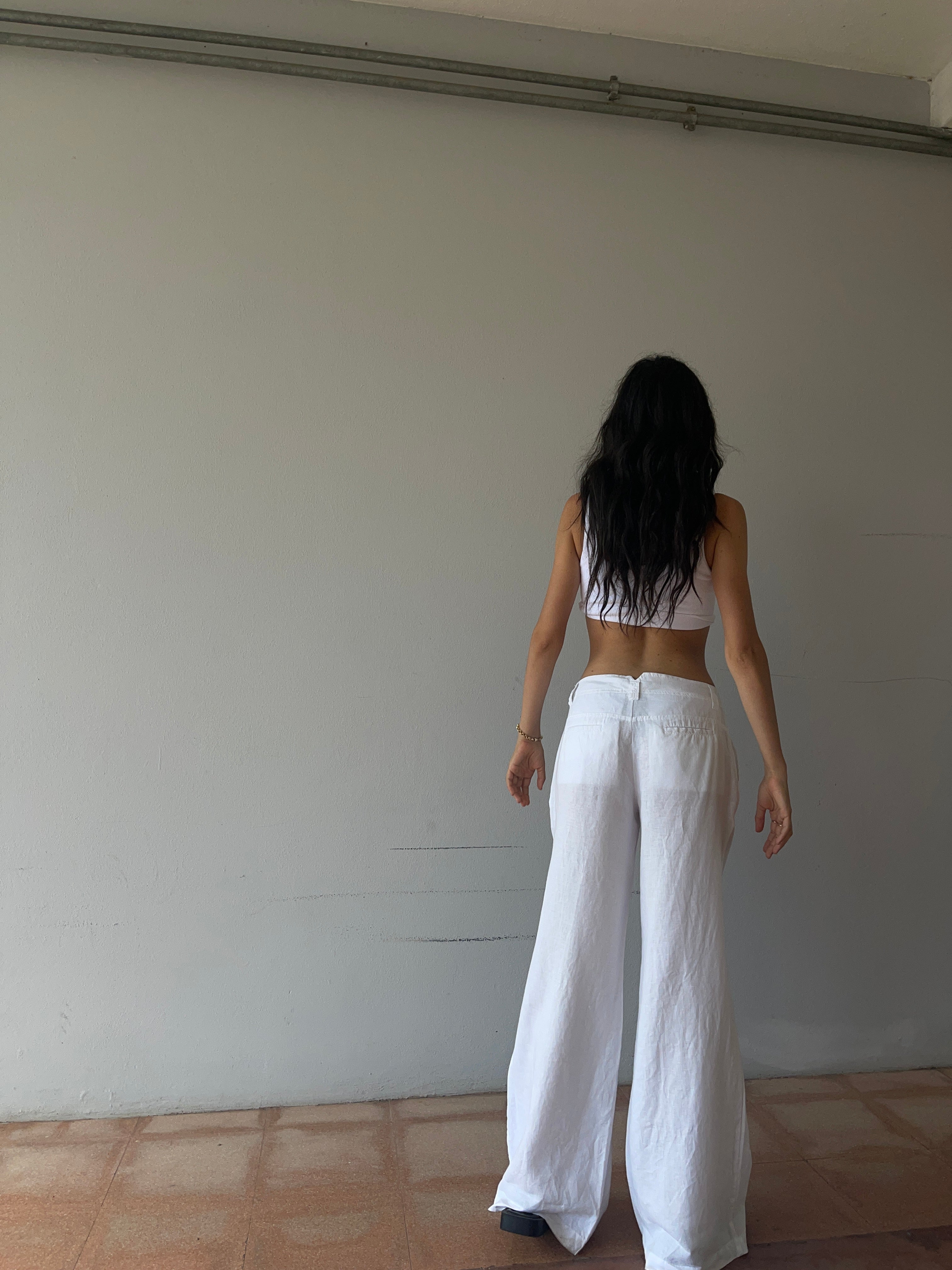 100 linen trousers