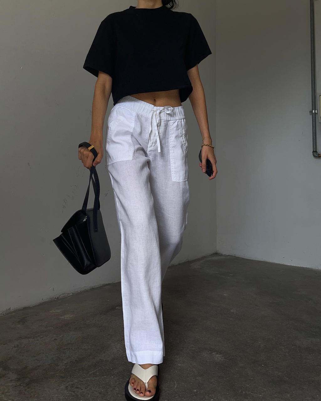 100% linen Stefanel trousers