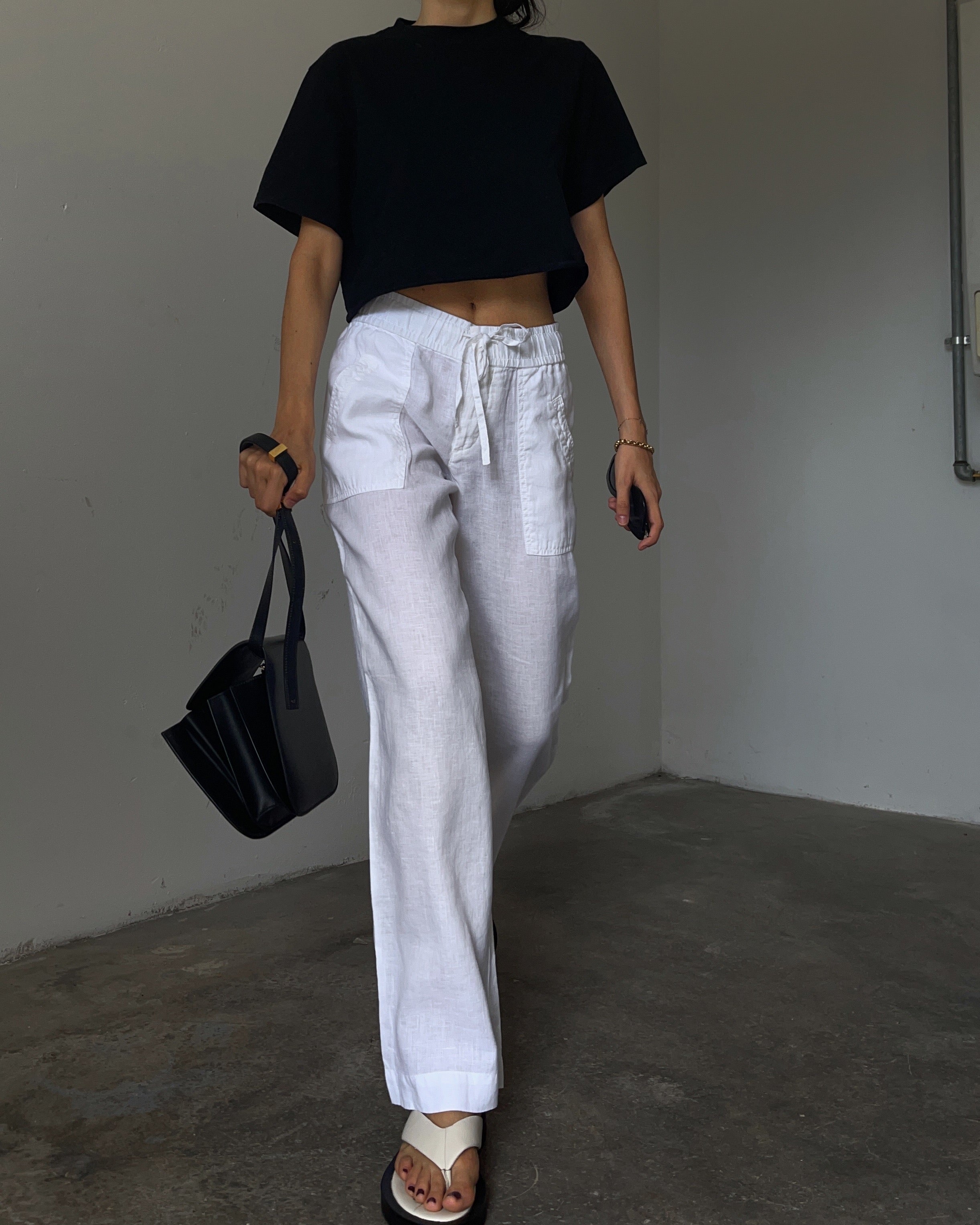 100% linen Stefanel trousers
