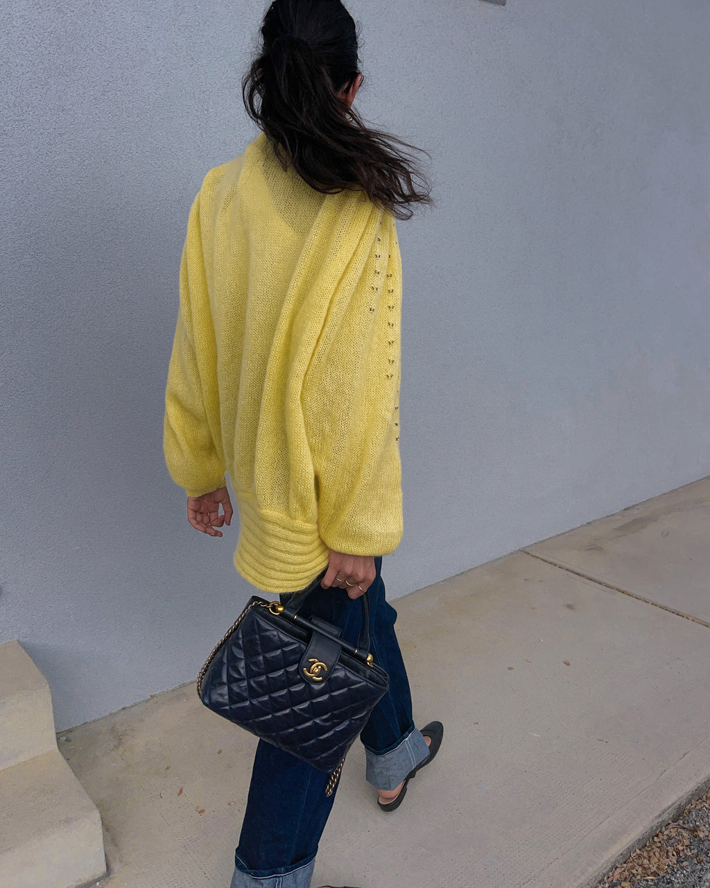 Kid mohair cardigan