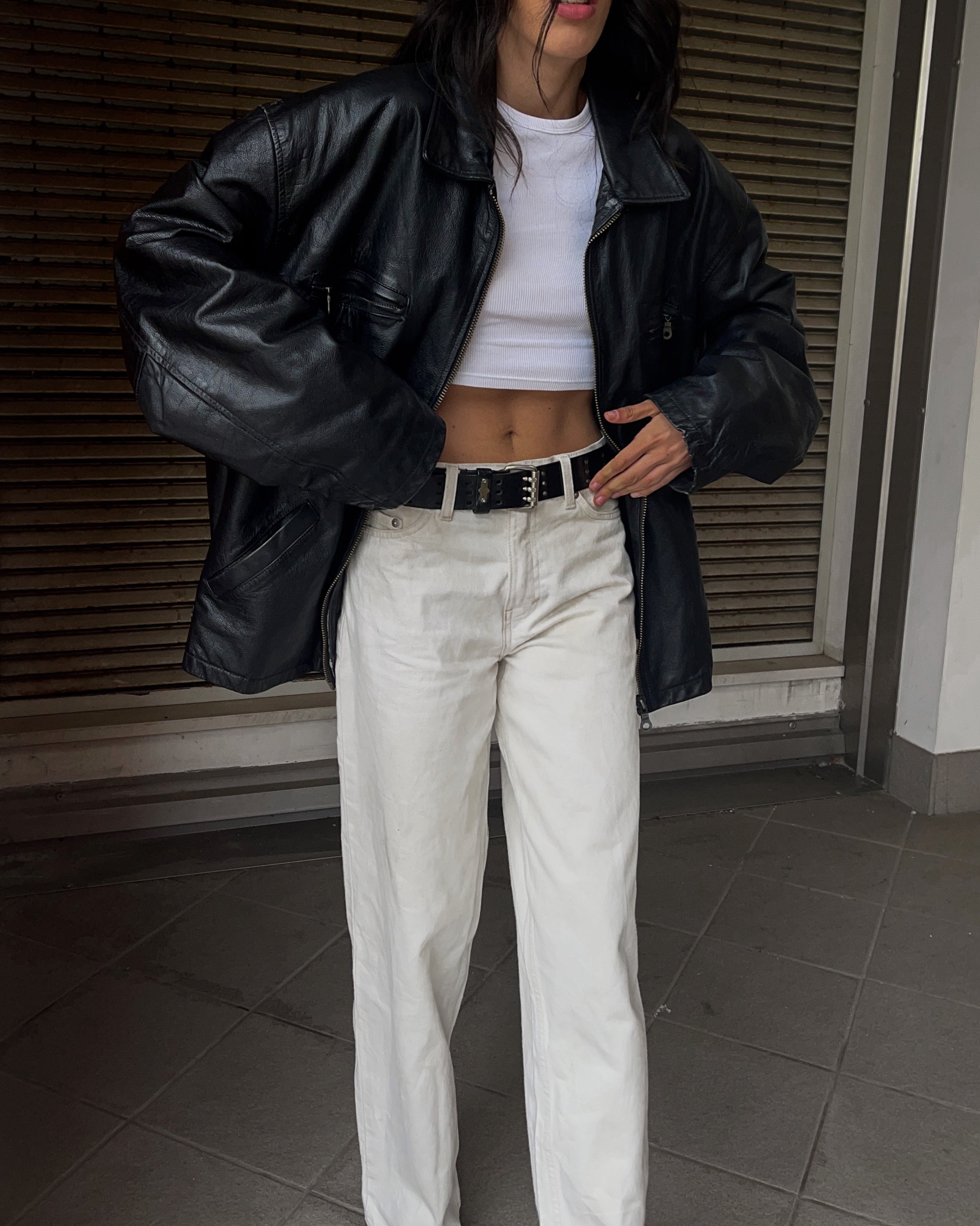 Leather jacket