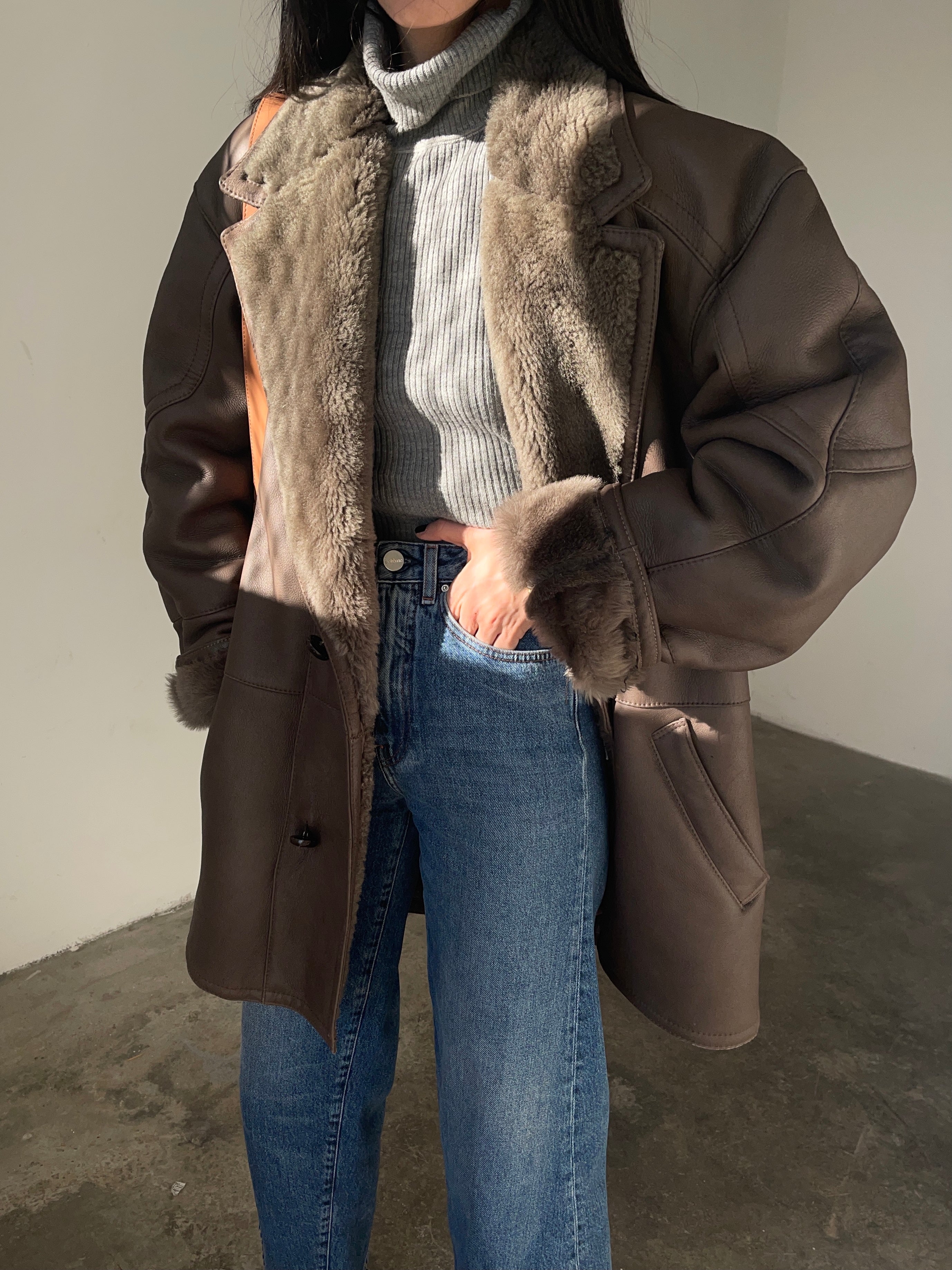 Vintage shearling coat
