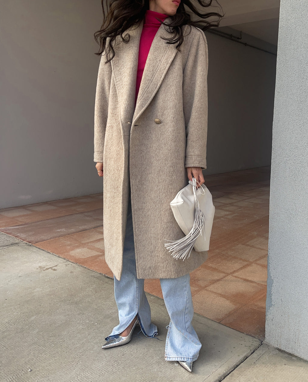 Alpaca wool coat