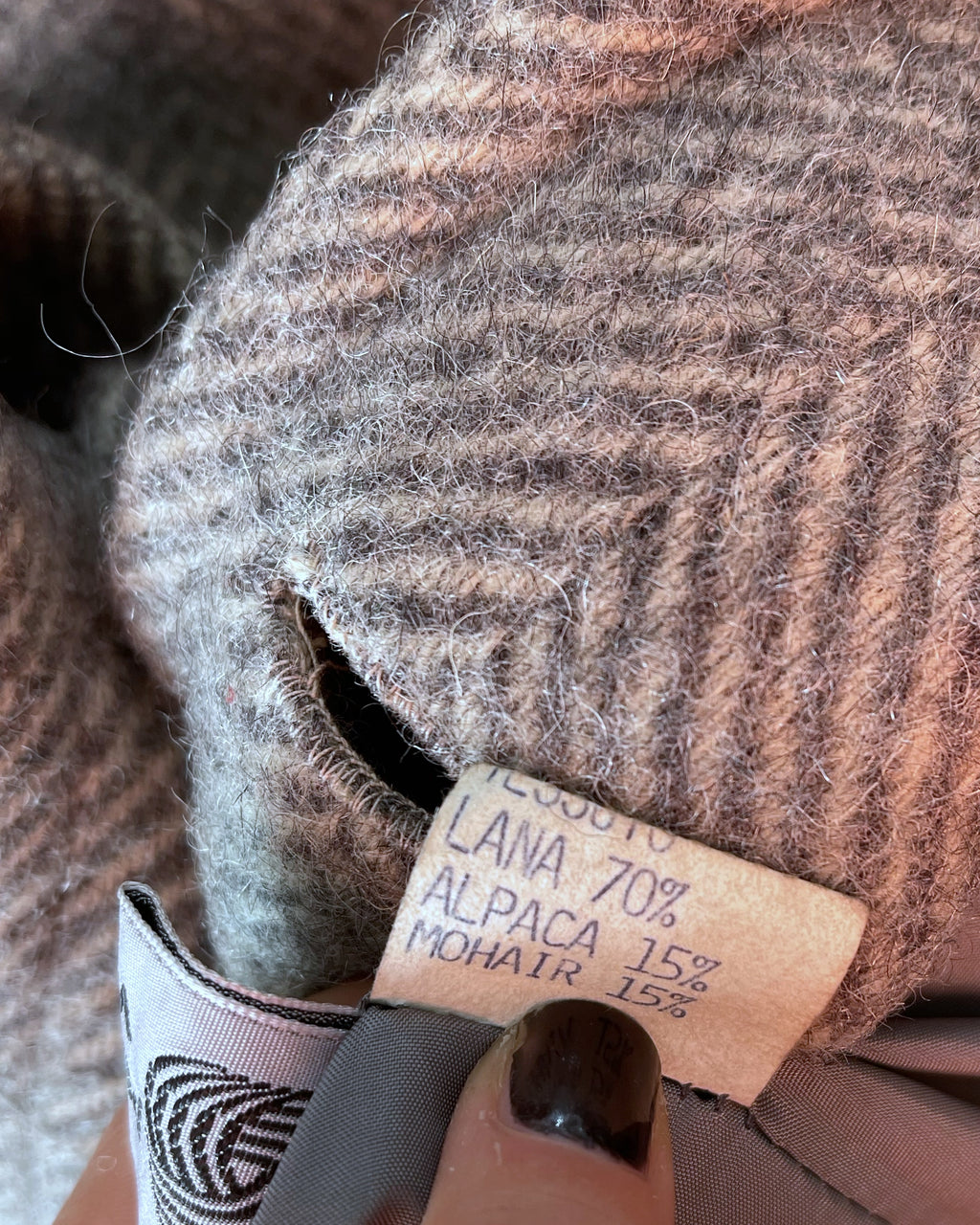 Wool vintage HERRINGBONE COAT