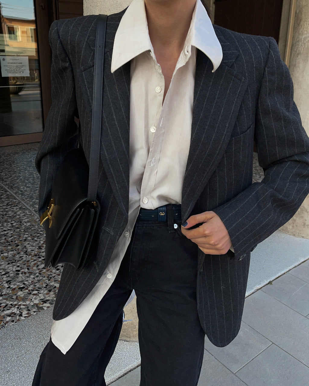 Pinstripe blazer