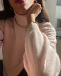 Angora blend pink jumper