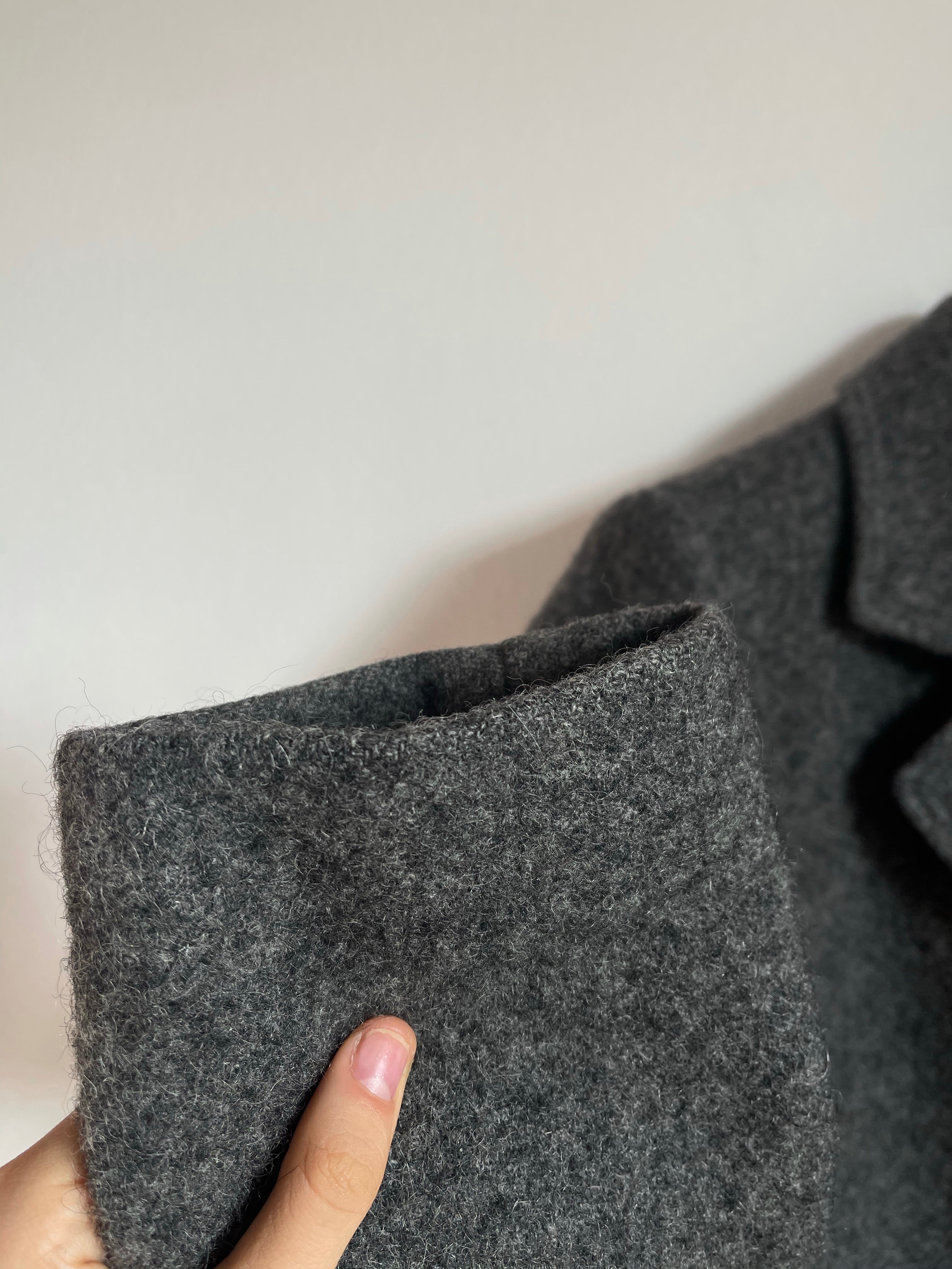 Grey wool coat