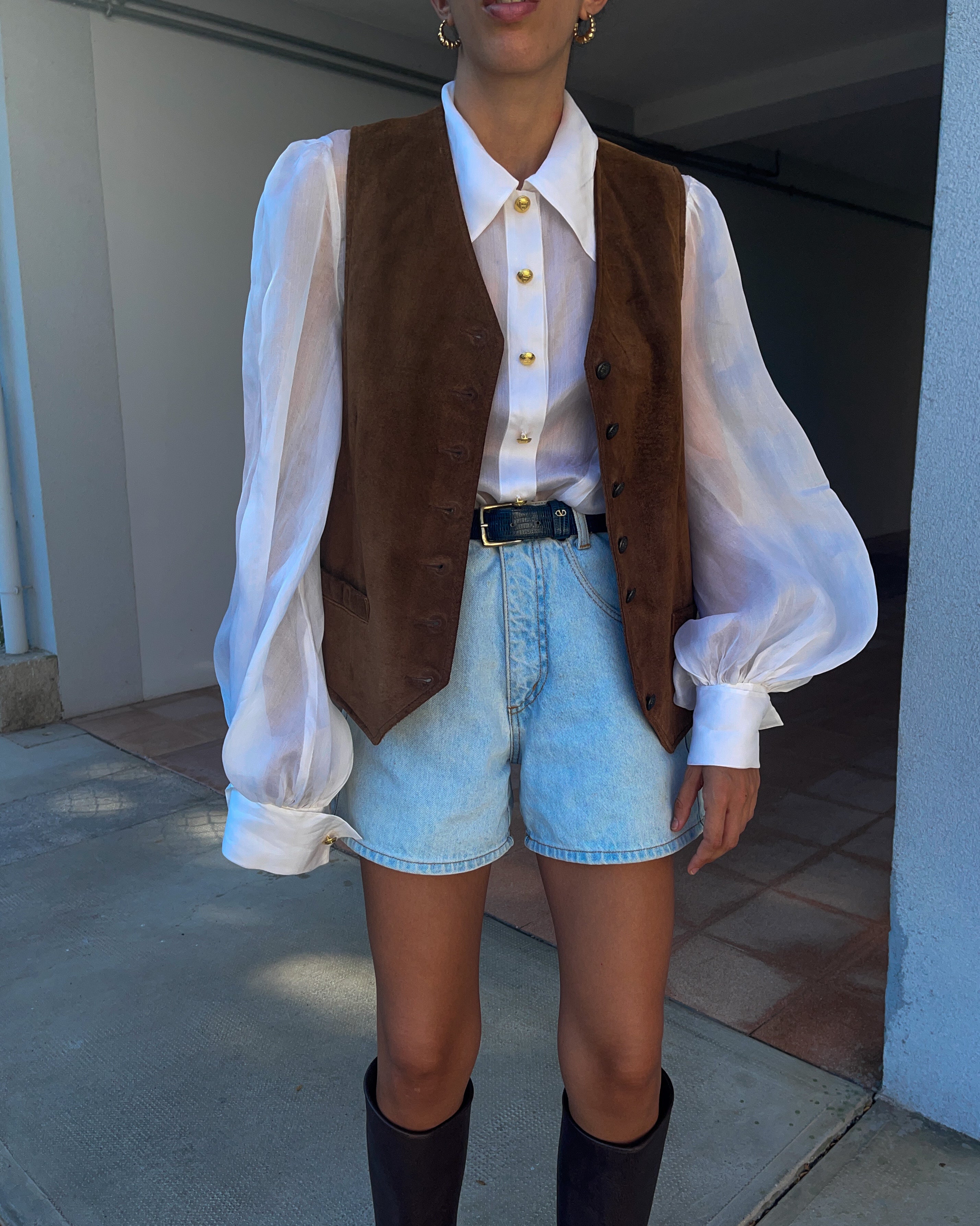 100 leather vest *