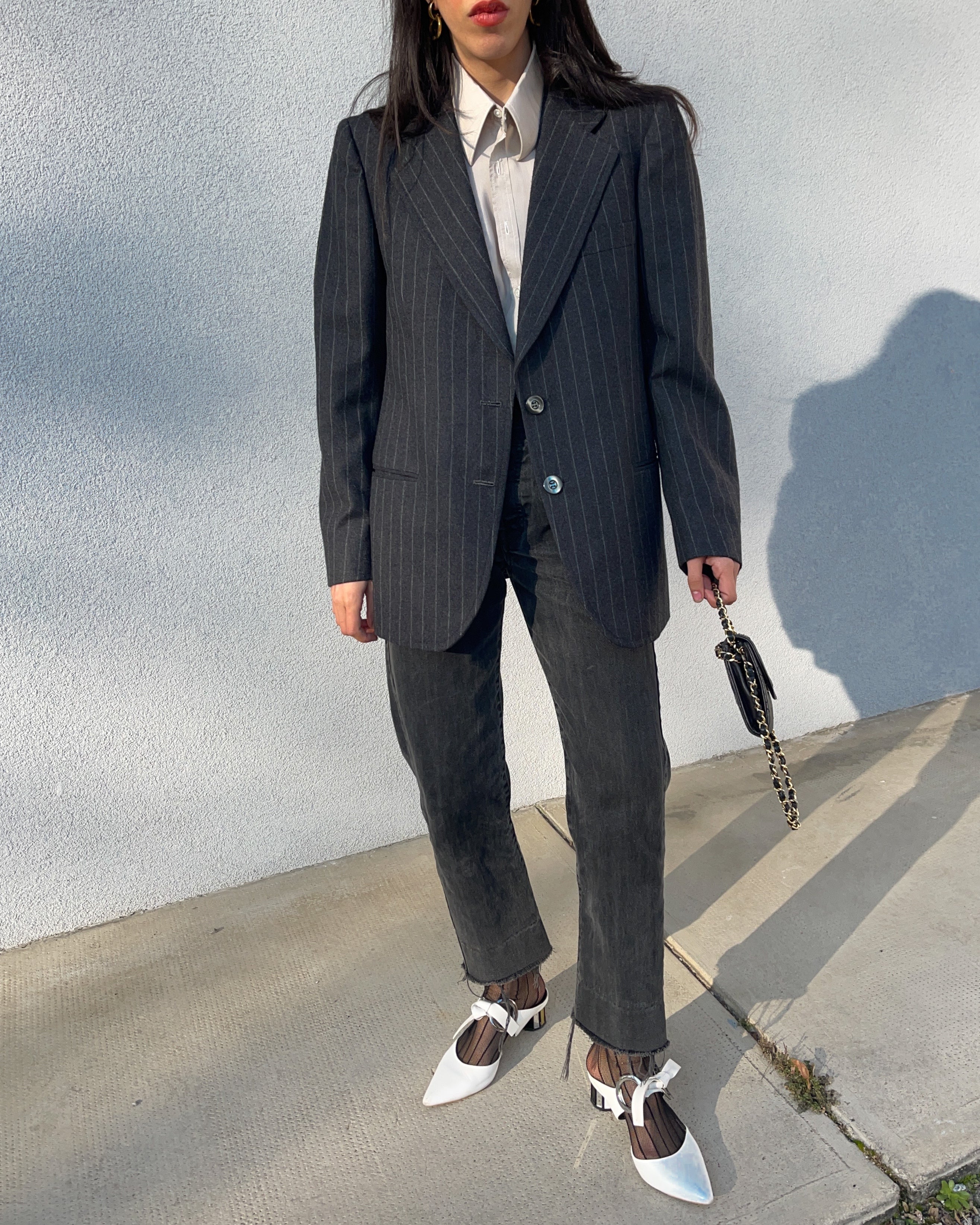 Pinstripe blazer
