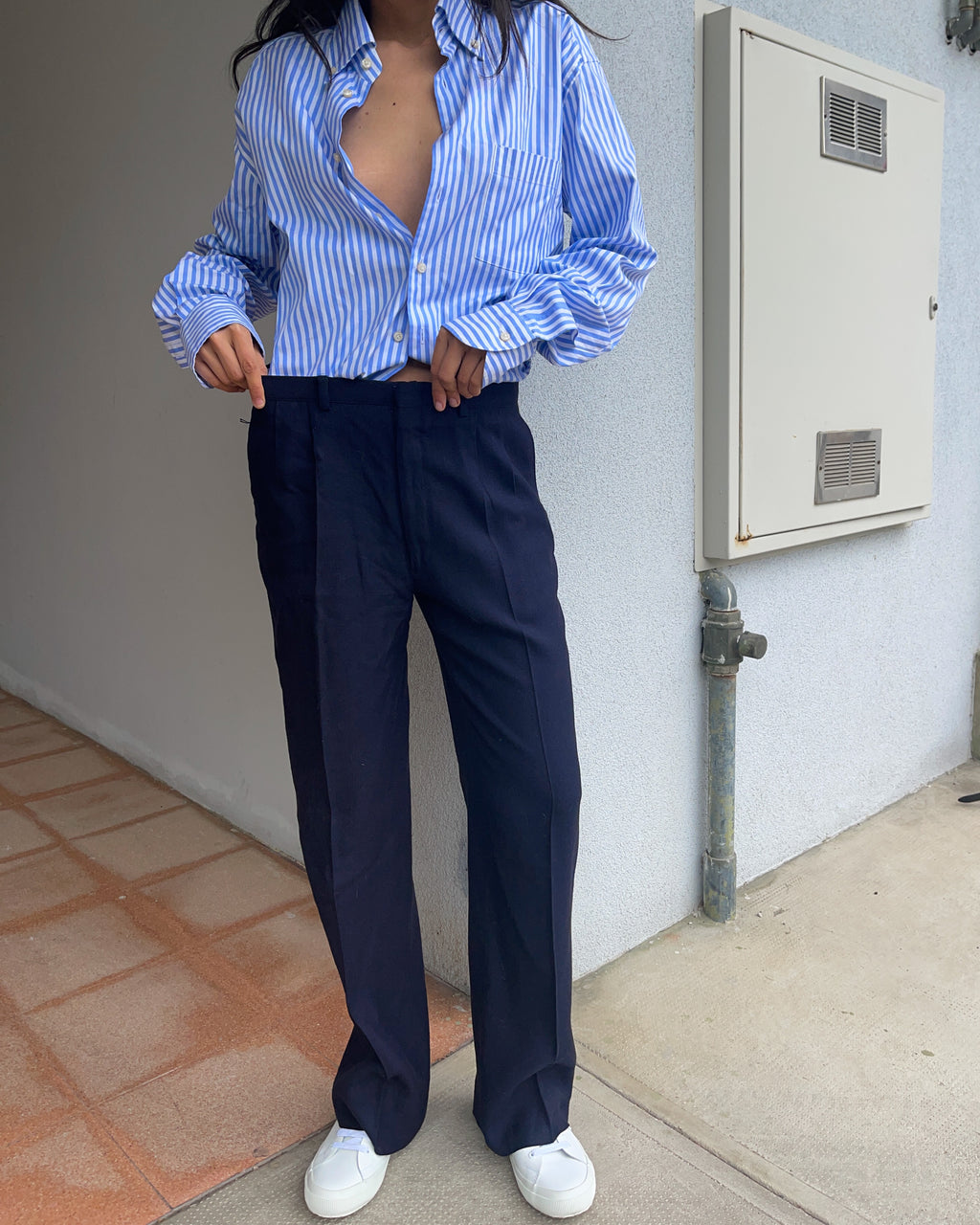 Thick linen trousers