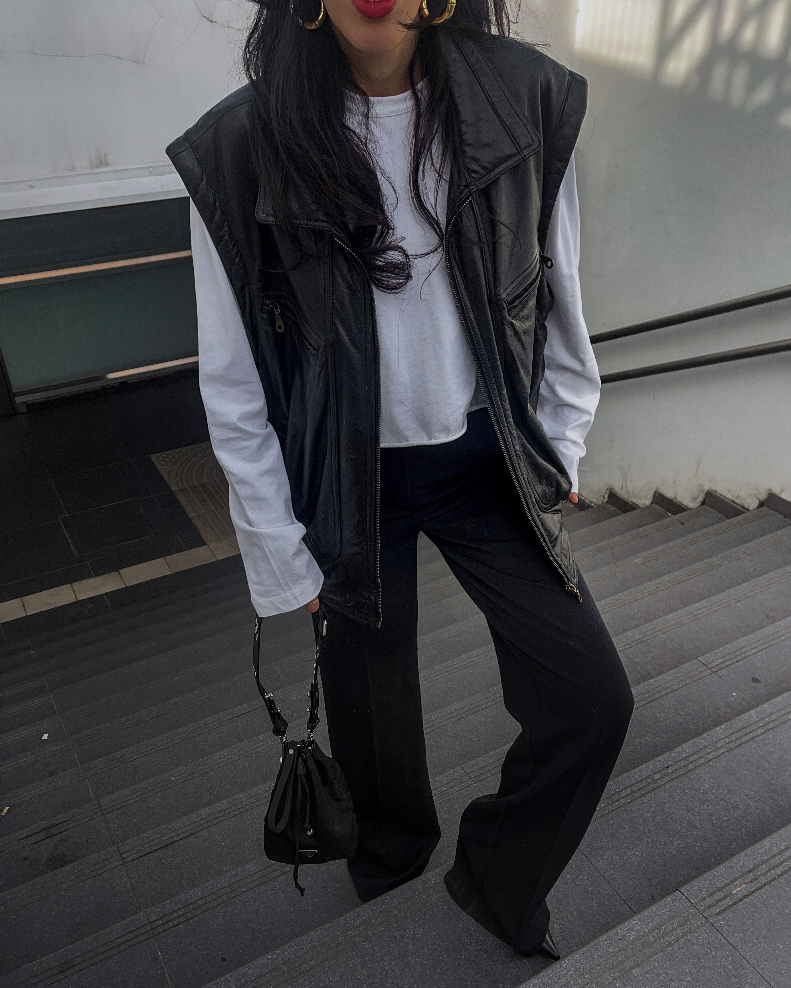 100 leather vest