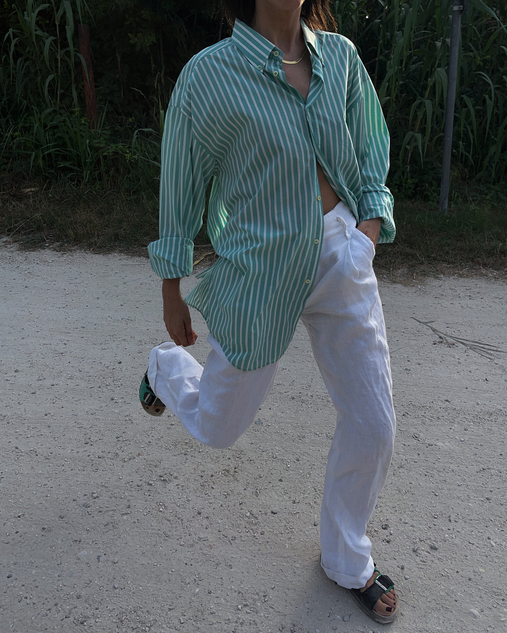Green shirt