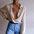 Oversize shirt 100% silk