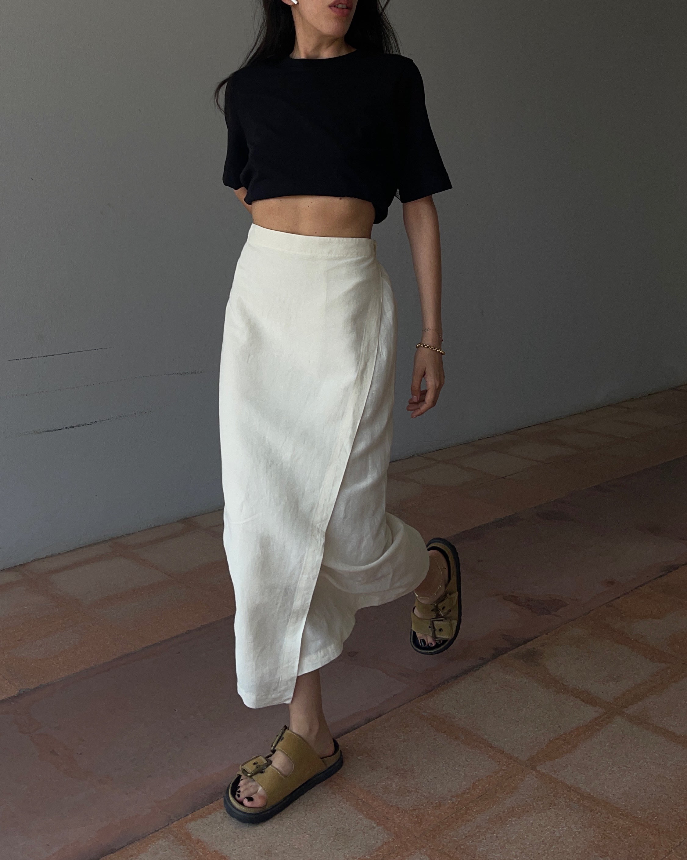 White skirt