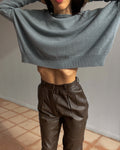 100 cashmere cropped pullover