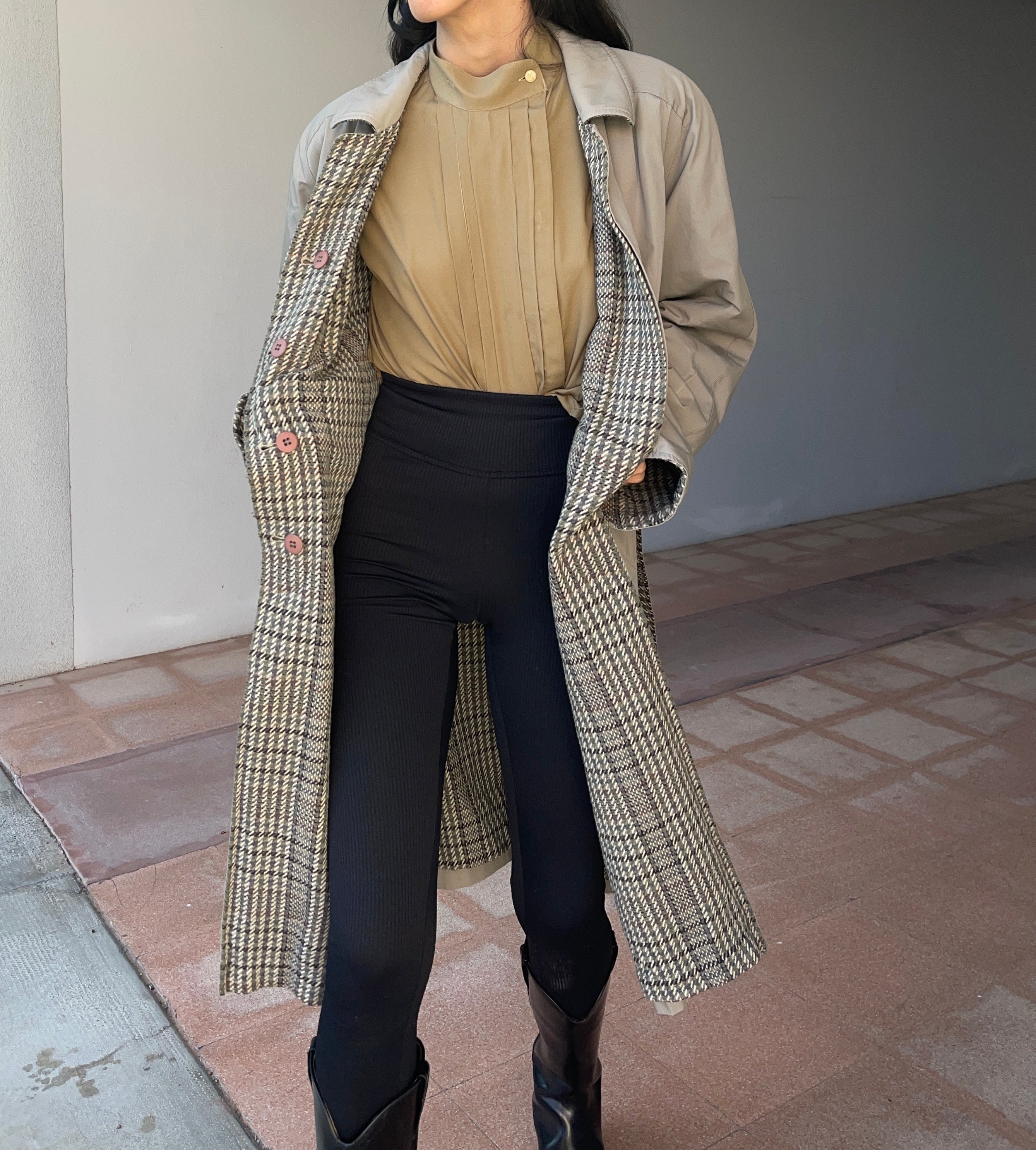 Trench W wool