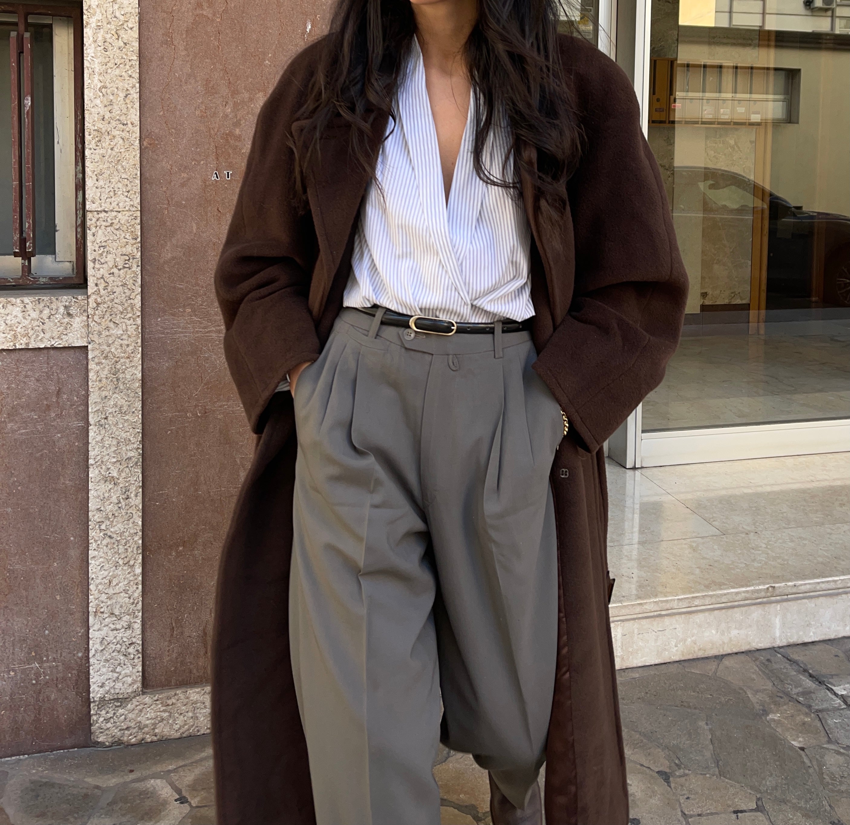 Grey trousers
