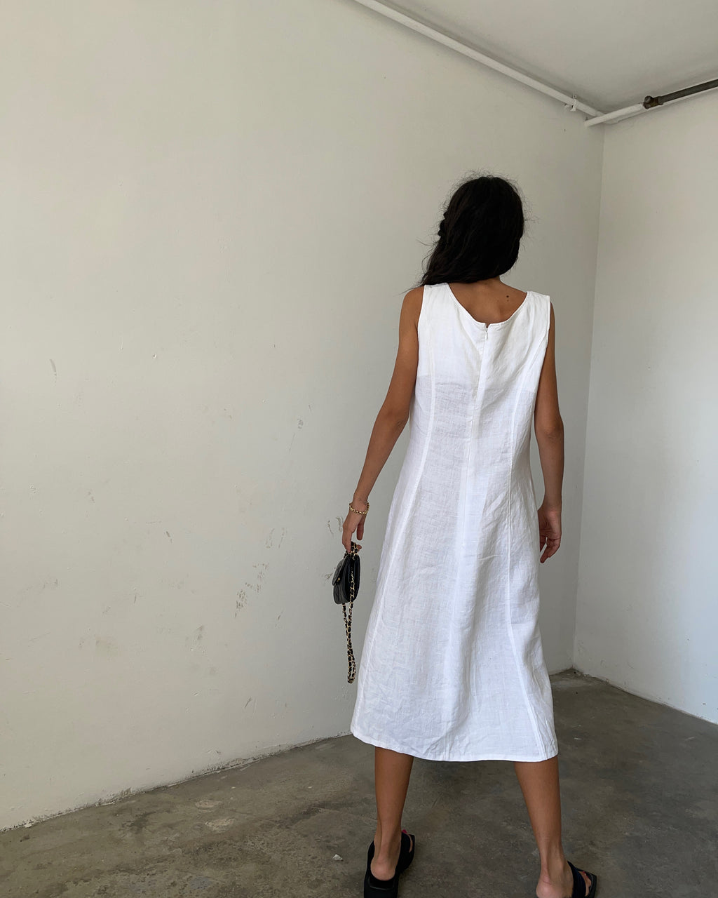 100 linen minimalistic dress