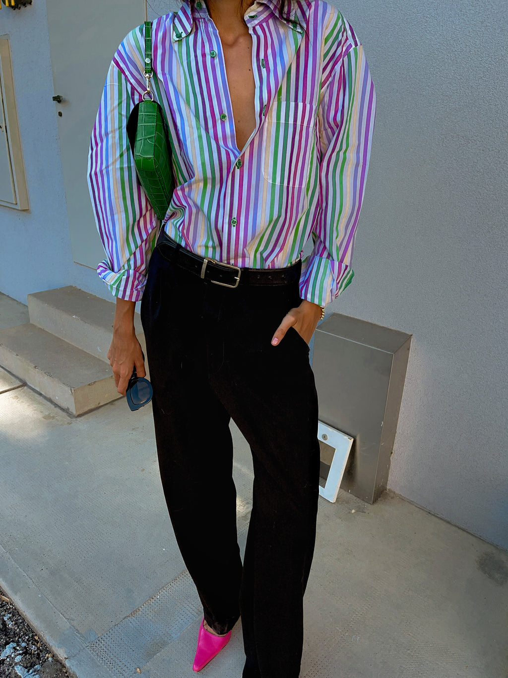 Multicolor striped shirt