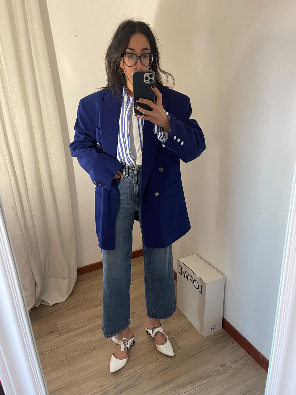 electric blue blazer