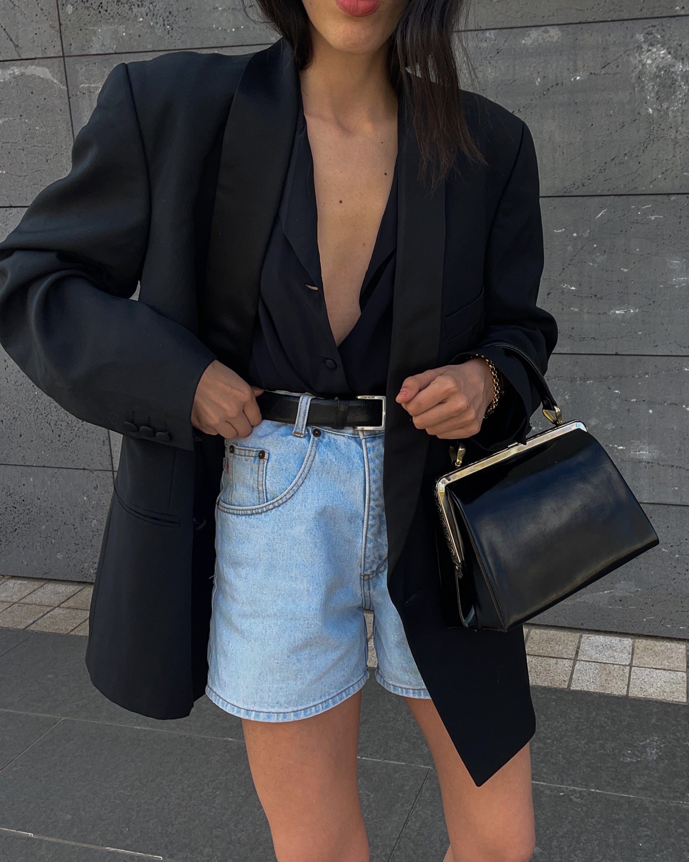 Oversize black blazer