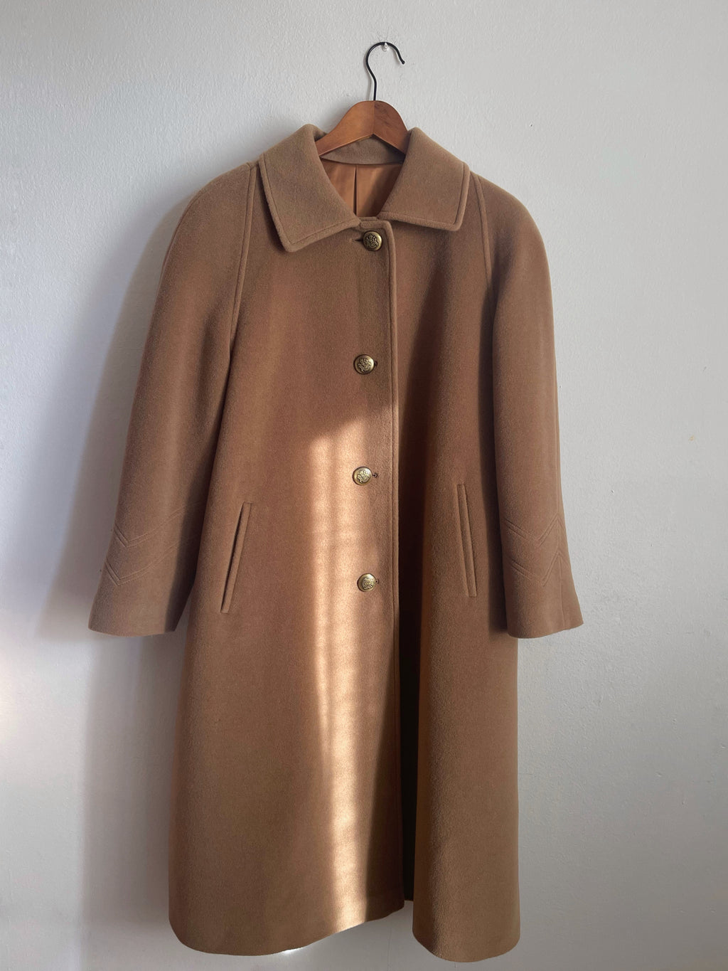 Wool camel coat