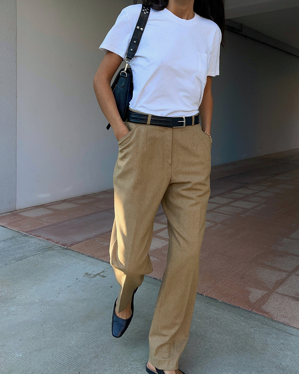 Camel trousers