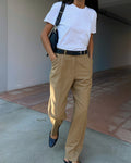 Camel trousers