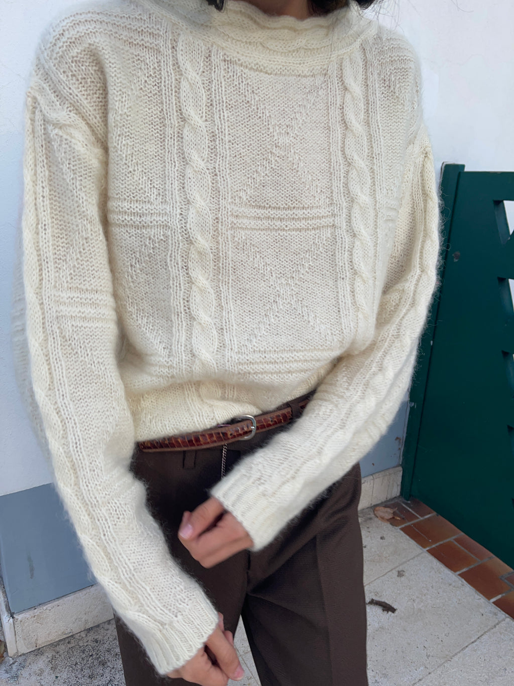 Wool ivory jumper