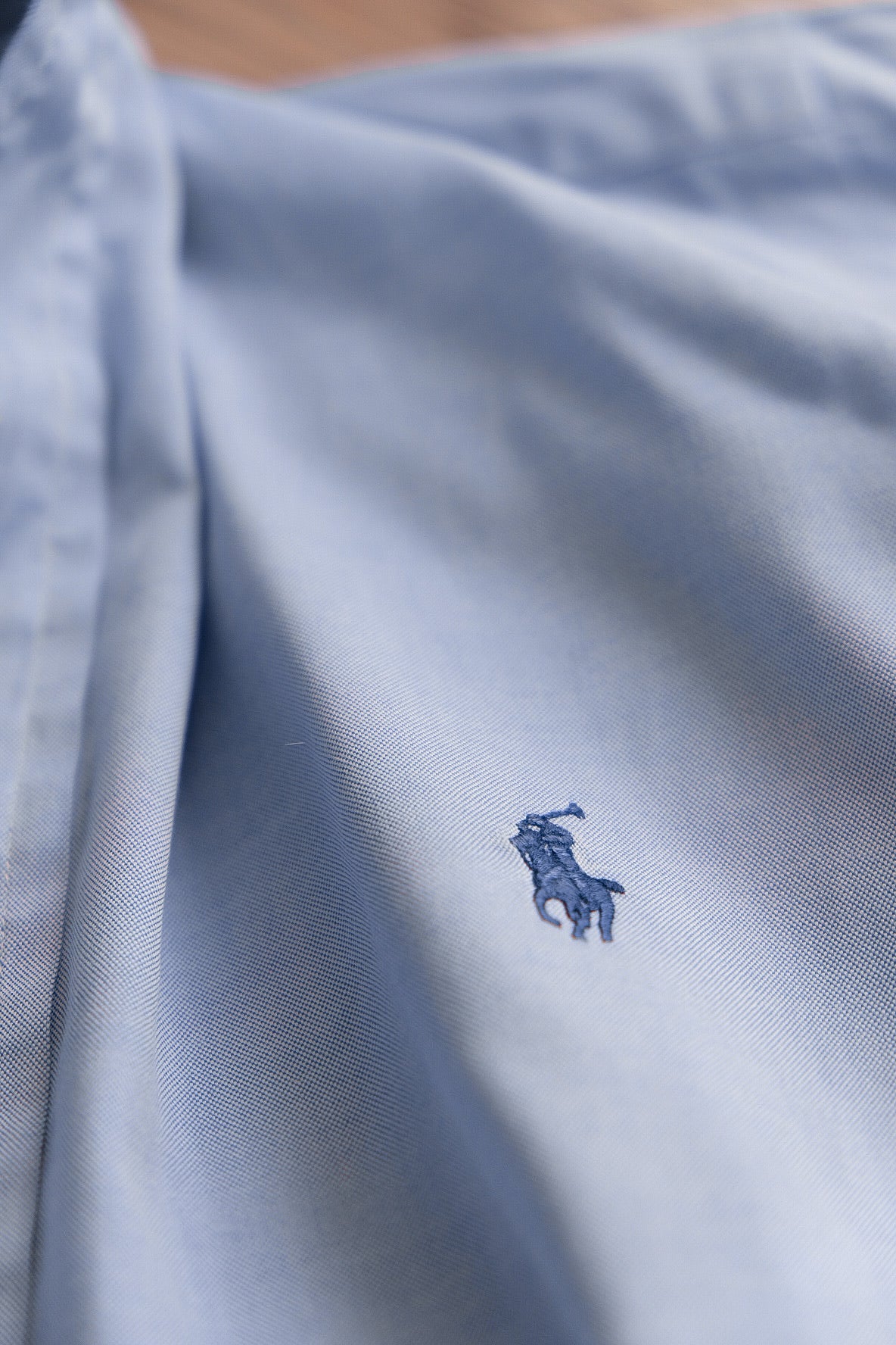 Ralph Lauren blue button down shirt
