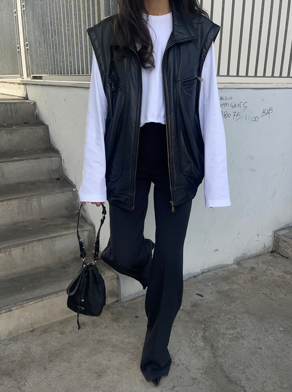 100 leather vest