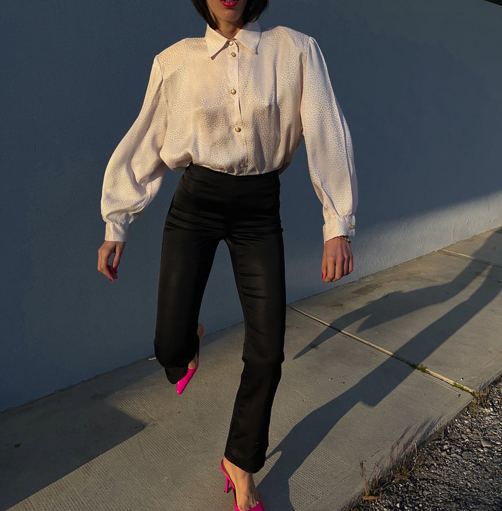 100% JACQUARD SILK SHIRT