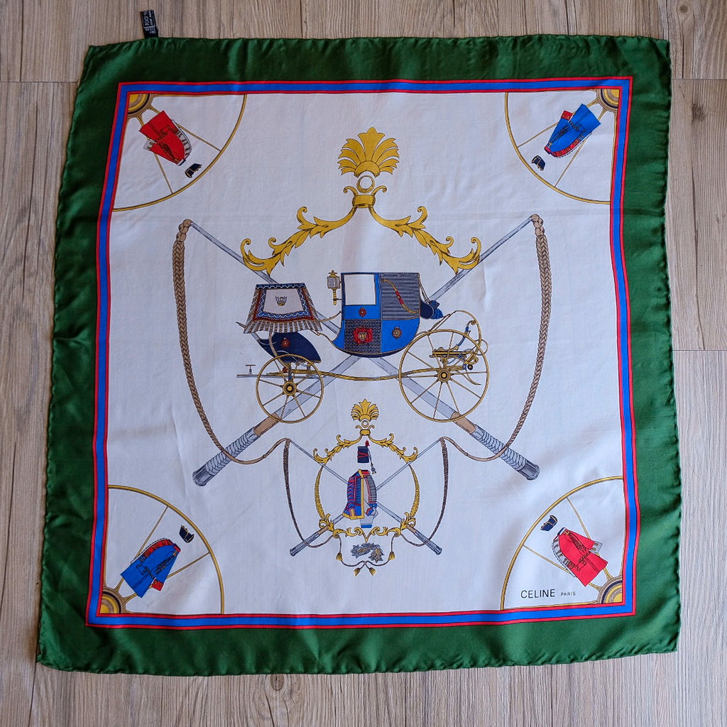 100% silk celine foulard
