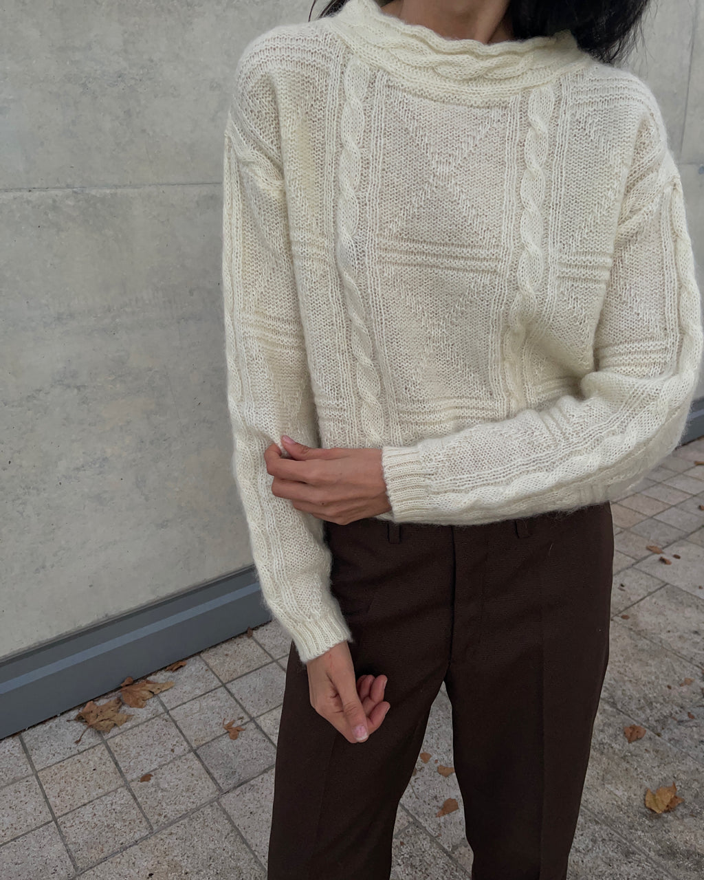 Wool ivory jumper