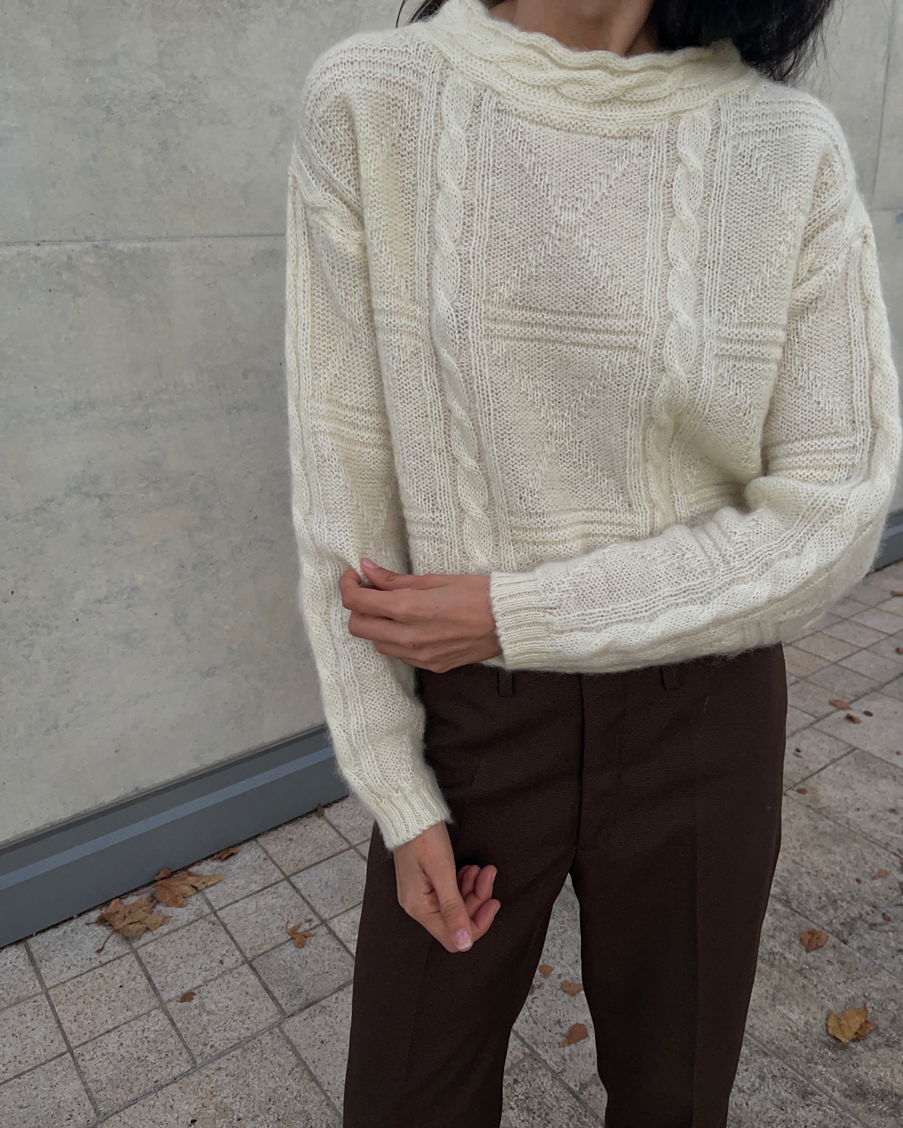 Wool ivory jumper