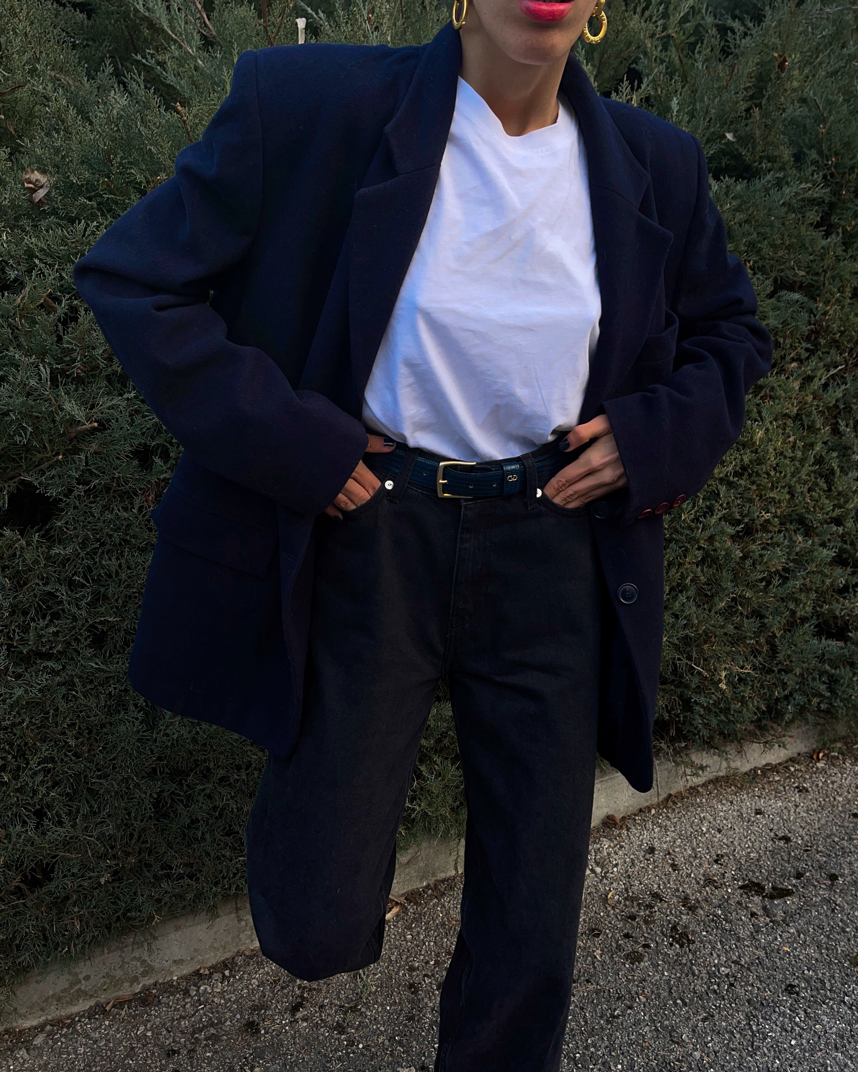 Blazer oversize blue