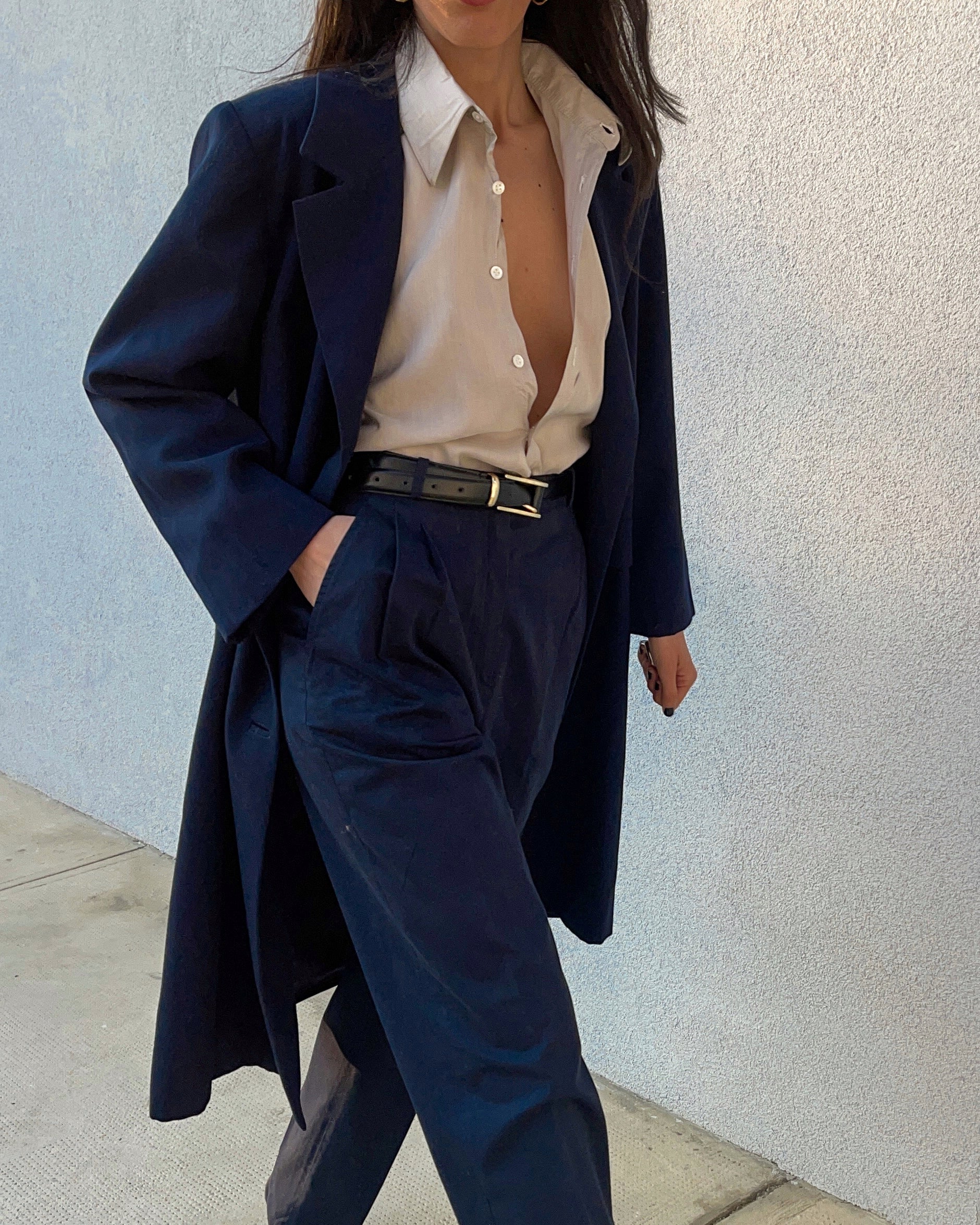 100 silk minimal shirt
