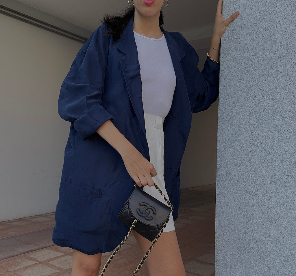 100 silk Blue blazer