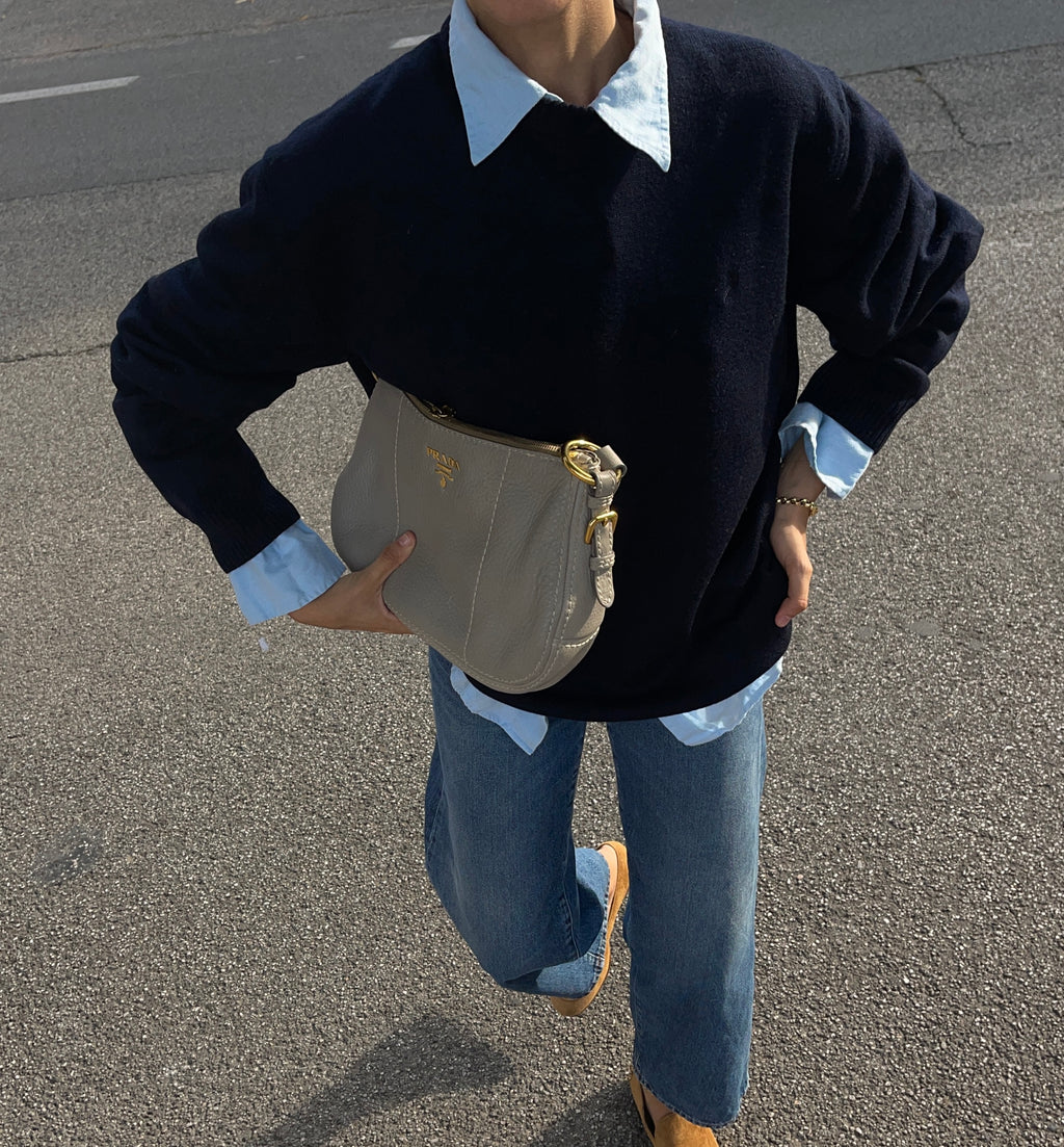 100 wool oversize jumper