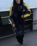 Moto leather jacket
